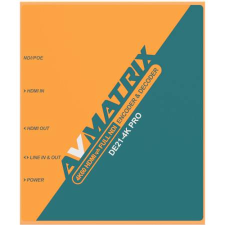 AVMATRIX DE21-4K PRO - 4K HDMI/NDI Encoder & Decoder
